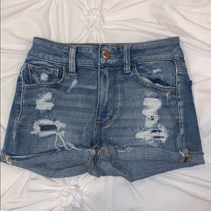 American Eagle 360 super stretch high rise shorts